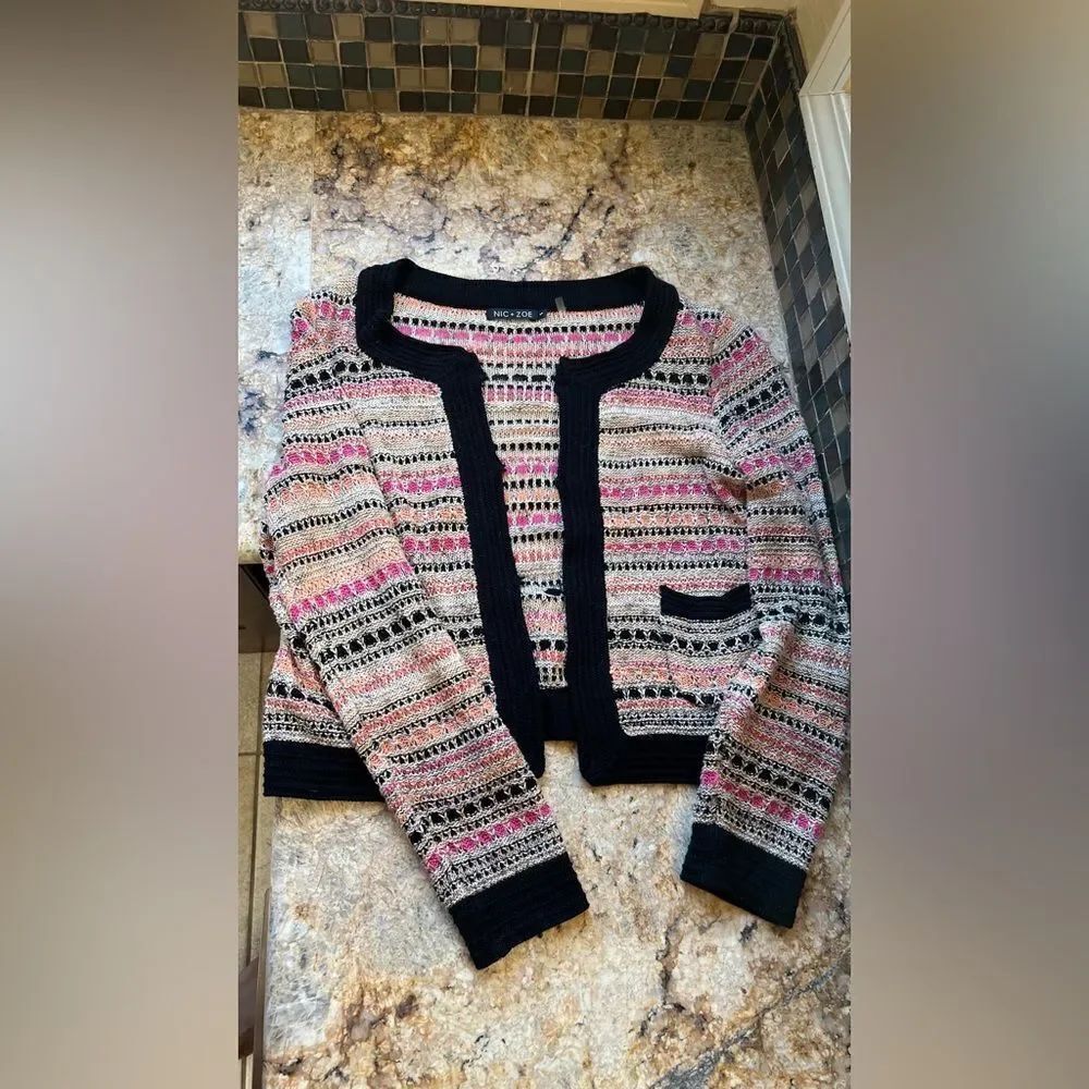Nic+Zoe Multicolor Striped Sweater